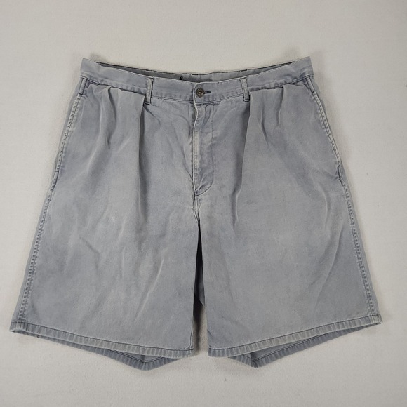 Polo Ralph Lauren Other - Vintage Polo Ralph Lauren Mens Andrew Shorts Size 33 Pleated Chino Cotton Gray